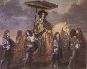 Charles le Brun Chancellor Seguier at the Entry of Louis XIV into Paris in 1660 oil painting reproduction